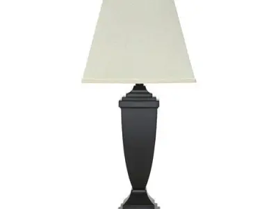 Pershore Dark Bronze Table Lamp Light Set 3D model