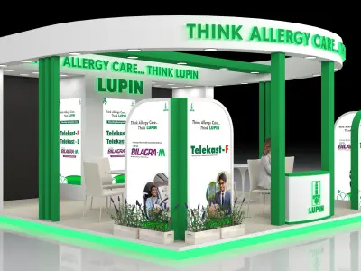 6m x 6m Booth Design Texture