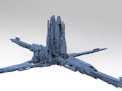 Sci-Fi Assassin Tower 6 3D model