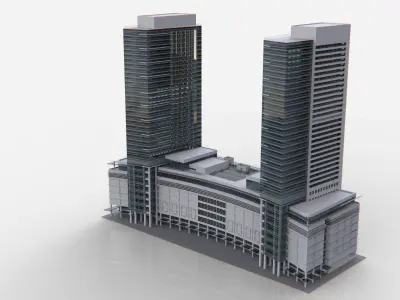 Public Building 3D model