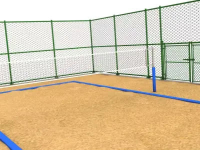Volleyball Court 3D model