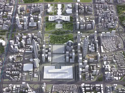 Shenzhen Low-poly 3D model