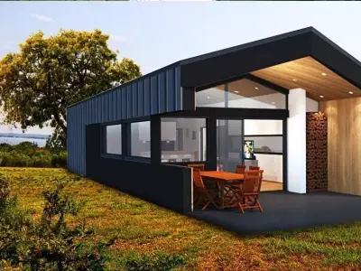 Modern designed house K90 Low-poly 3D model