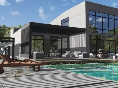 Modern Building-H1 3D model