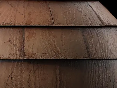 Roof Tile Materials 39- Wood Roofing By 3 color Pbr 4k Texture