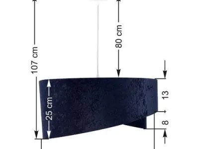 Metal white Light Drum Pendant NCVO1017 3D model