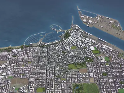 Fremantle Low-poly 3D model