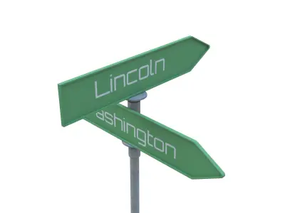 Street Sign 13 3D model