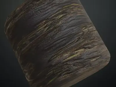Natural Pine Wood Grain PBR Seamless Texture