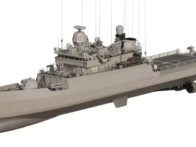 GREEK NAVY MULTIPURPOSE MISSILE BOAT 3D model