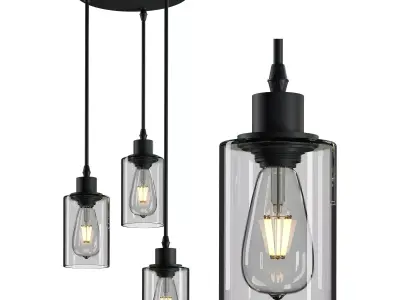 CADELON Glass Pendant Light 3D model