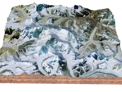 Nuptse Mountain Nepal 3D model