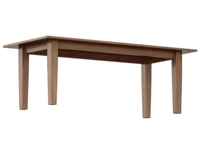 Basque Grey Wash Dining Tables Crate and Barrel 3D model