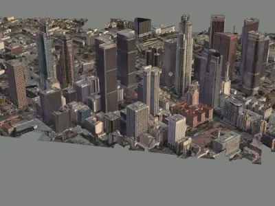 Los Angeles City Zone Building 3D model
