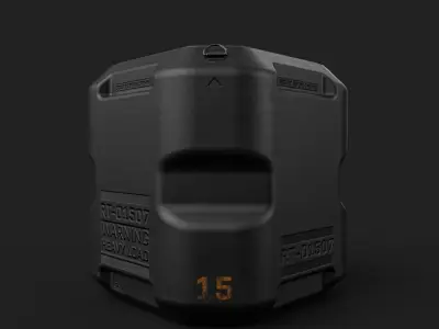 Sci-Fi Box-02 3D model