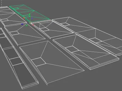 Side Walk modular - PBR Low-poly 3D model