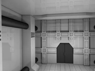 Hallway Interior 3D model