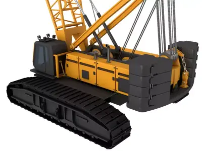 Crawler Crane 3D model