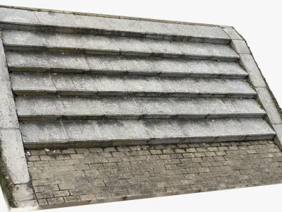 3D scan Steps in the park 3D model