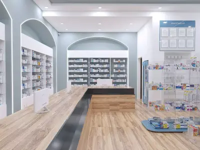 Pharmacy interior 2 3D model