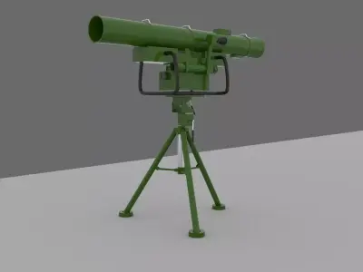 CORSAR light portable missile system 3D model