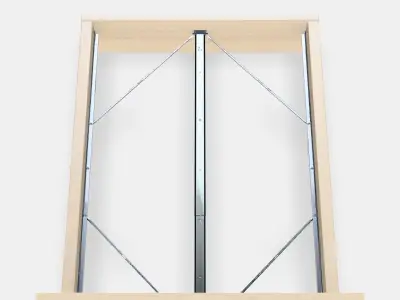 MALM Bed frame high 15 Low-poly 3D model