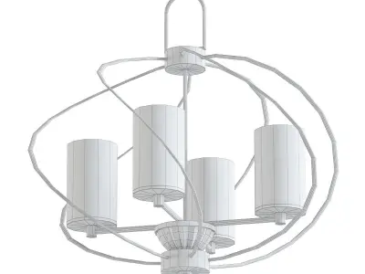 Lancing chandelier with stripes 3D model