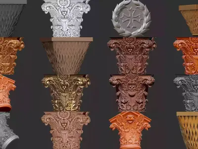 decoration archetual 3D Model Pack