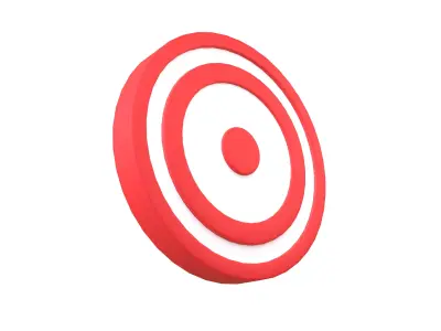 Target Symbol v1 001 Low-poly 3D model