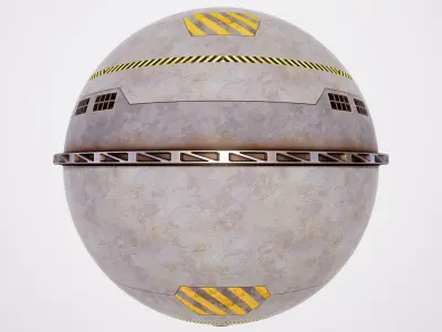 PBR Sci-Fi Texture Pack 04 Low-poly 3D model