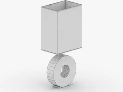 1400 - Table Lamp Low-poly 3D model