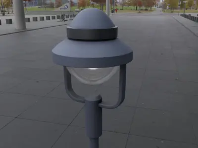 Street Light 5 - High-Poly Version 3D model