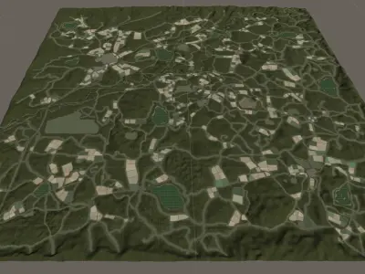 Overflight Landscape - Basic Version  3D model