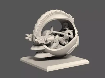 Apocalypse Assault Monobike 3D print model