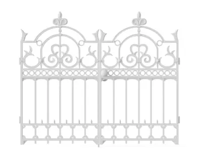 Forged wicket 2 Low-poly 3D model