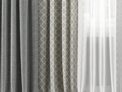 Curtain Set 150C 3D model