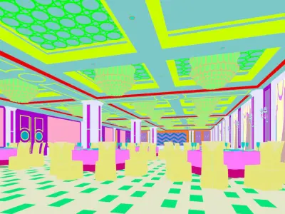 Business Restaurant - Coffee - Banquet  101 3D model