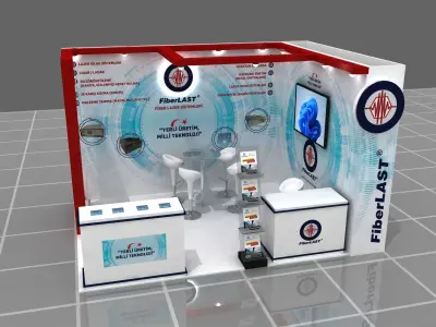 Modular Fair Stand 006 3D model