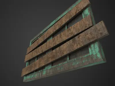 Window low poly Low-poly 3D model