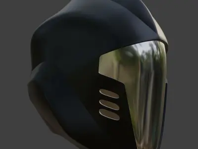 Cobra B-A-T Inspired 80s Helmet 3D print model