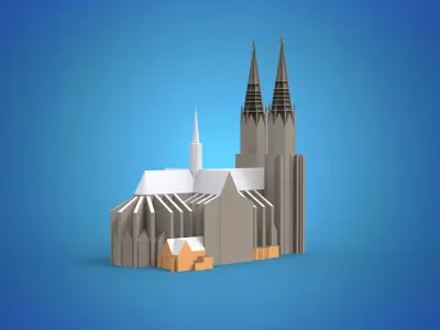 Cologne Cathedral Germany  3D model