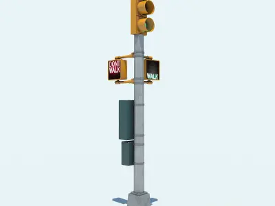 NYC Street Elements 3D model