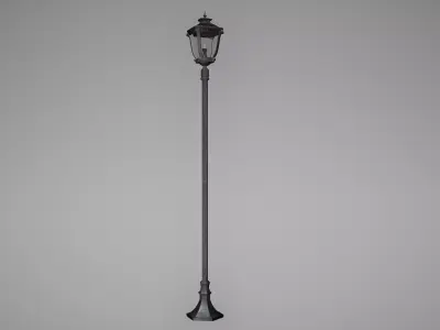 Streetlight Low Poly Game Ready street lamp Low-poly 3D model