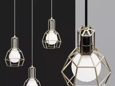 Pendant lamp Work Lamp 3D model