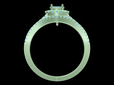 Iight Weight Engagement Ring 3D print model