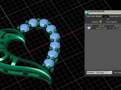 Love pendant  3D print model buy