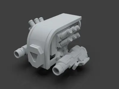 Sci-Fi Drone - 3 - Untextured 3D model