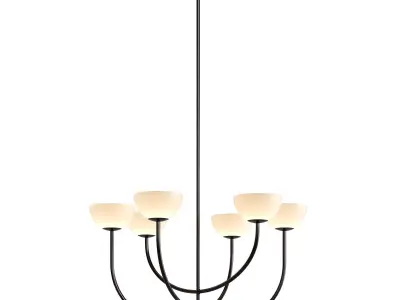 Poem 6 lamp chandelier 3D model