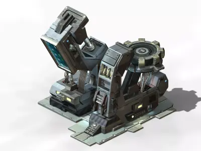 Machinery - spacecraft - functional objects 012 3D model