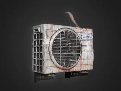 Air cond3 Low-poly 3D model